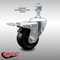 Service Caster 3 Inch SS Hard Rubber Swivel 12mm Threaded Stem Caster with Total Lock Brake SCC-SSTSTTL20S314-HRS-M1215 - alternate 2